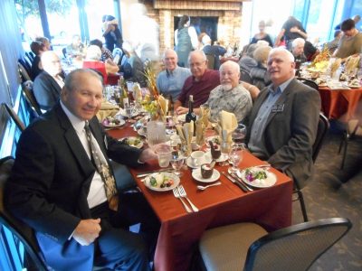 Alumni Table- "The Big Righty" Butch Rounsaville HOF 2007 on left with Dennis Opsal HOF 2013