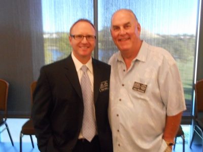 2015 Baseball HOF Inductee Brian Oliver with 2012 Baseball HOF Coach John Whitman