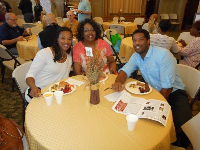 Keisha Johnson with Mother Robertha Johnson and Husband Thomas Demps.