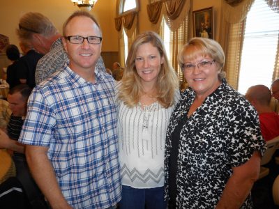 Brian Oliver with Wife Jen and Mother Sandra Oliver