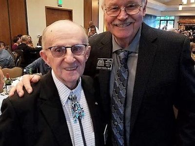 2015 Inductee Joe Olenchalk and 2017 Inductee Willis Ball