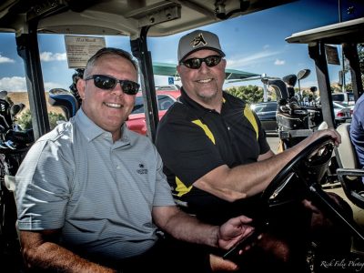 Freddy Hunziker and Greg Hetrick at Alumni tournament