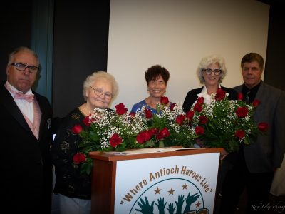 M/C Gary Bras, Sherill Hecock, Gayale Autentico, Kris Fox-DelMonte and ASL Founder Eddie Beaudin