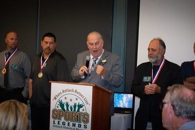 2012 Inductee John Whitman and the 2018 Team Inductees, the 95 AHS Team