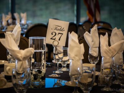 The tables are set and ready for the 2019 Hall of Fame Gala