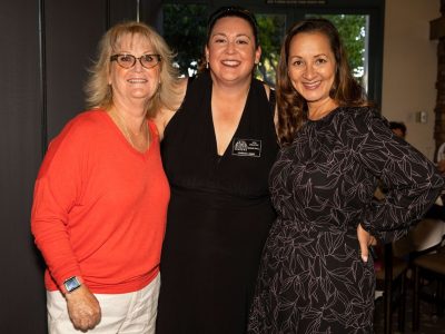 Council Woman Lori Ogorchok, Lindsey Lopez-Wisley HOF 2018 and Tine Gallagos East Bay Times writer and freind of the ASL.