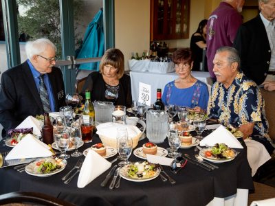 Willis Ball HOF 2017, Carol Ball, ASL Volunteer Gayle Autenico and Randy Autentico HOF 2012 and R&R Committee