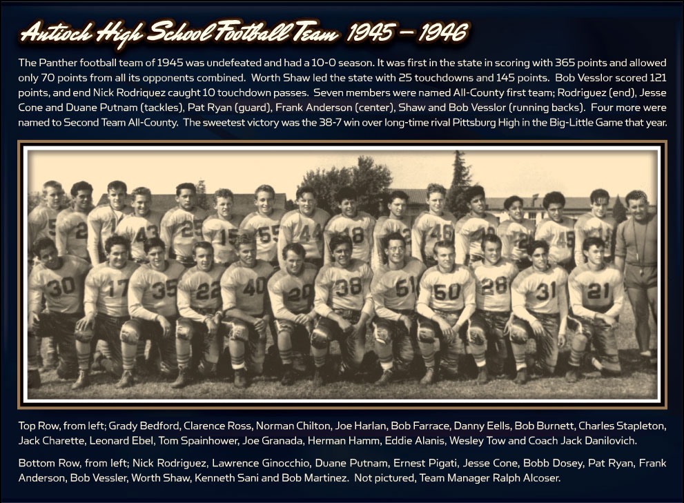 1945-1946 Antioch High School Football Team