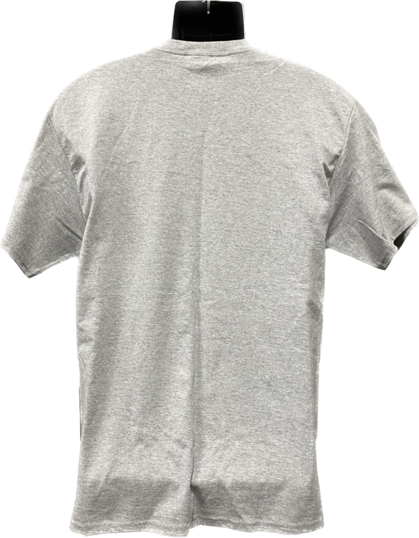 Grey Mens Antioch Sports Legends T-shirt with Blue and Gold Logo - Image 2